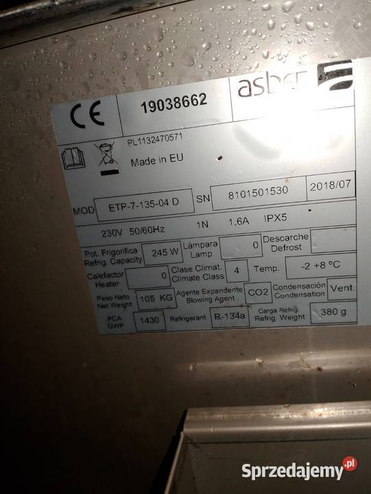 STÓŁ CHŁODNICZY 4 SZUFLADY ASBER ETP713504D Wrocław