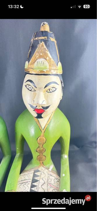 2 drewniane figurk z Jawy Zielona Góra