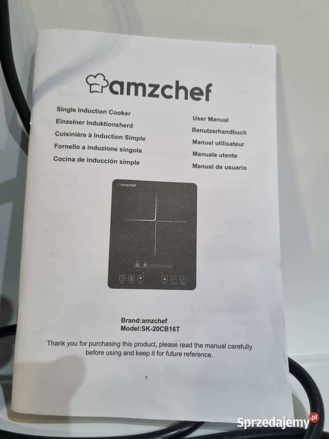 Płyta indukcyjna AMZCHEF SK20CB16T kuchenka Promnice sprzedam
