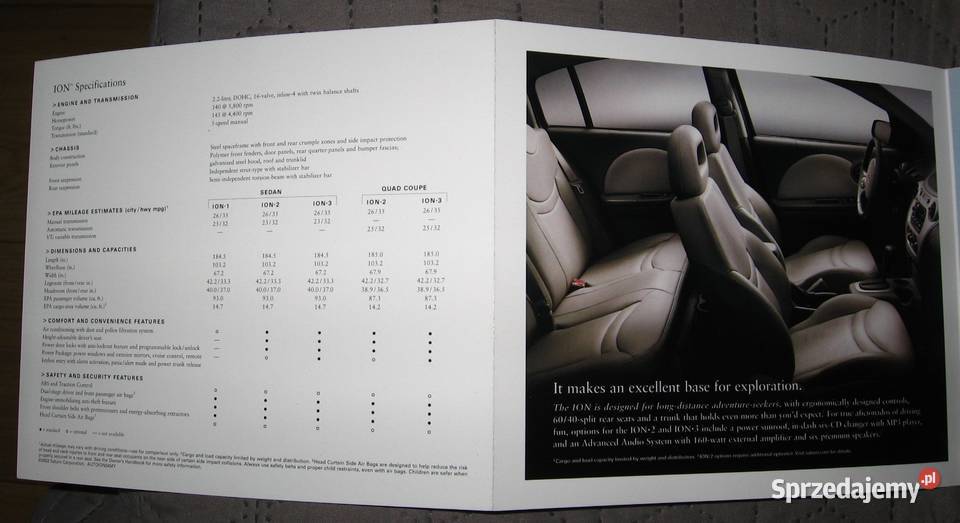 Saturn 2004 Ion L300 Vue prospekt katalog