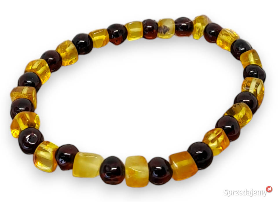 Bransoletka BURSZTYN bałtycki kostka Warszawa