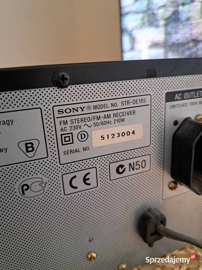 Sony STRDE185 to klasyczny 2kanałowy amplituner Szczecin