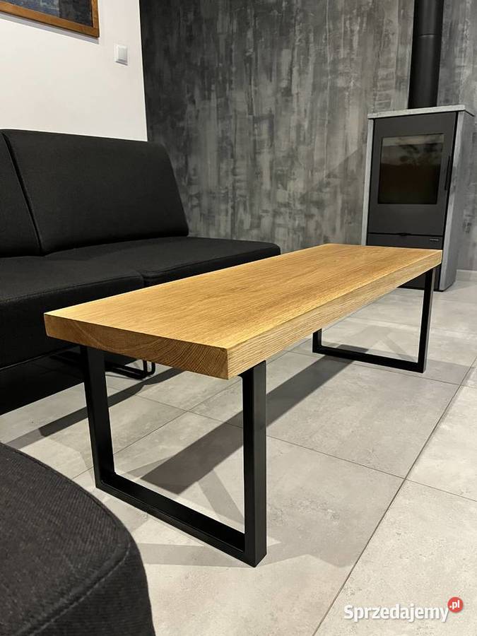 Stół stolik kawowy ława loft dąb lite drewno kujawsko-pomorskie Osielsko