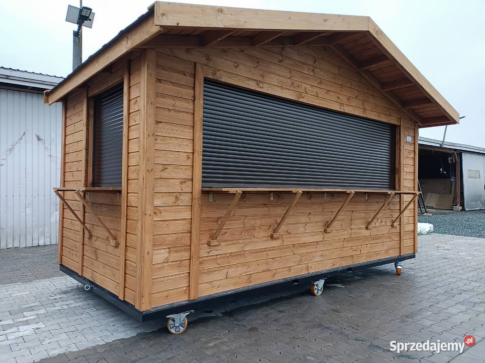 domek handlowy mobilny koła stragan kiosk Julianpol