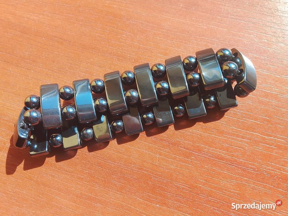 Bransoletka męska hematyt magnetyczna zdrowie mazowieckie Legionowo sprzedam