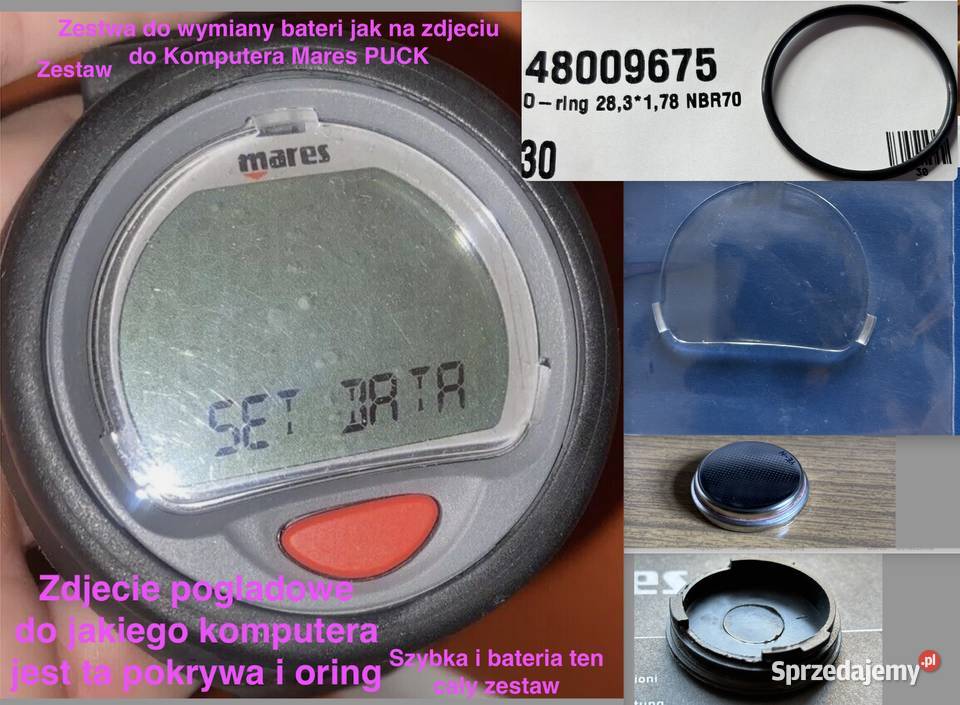 Zestaw do wymiany baterii komp Mares PUCK Bytom