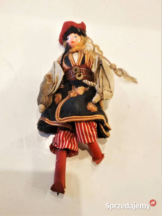 Stara lalka Krakowianka Rękodzieło Łódź