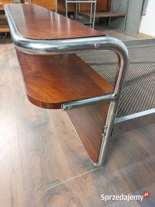 Thonet Sofa Łóżko Tapczan Renowacji Orzech Chrom Kraków