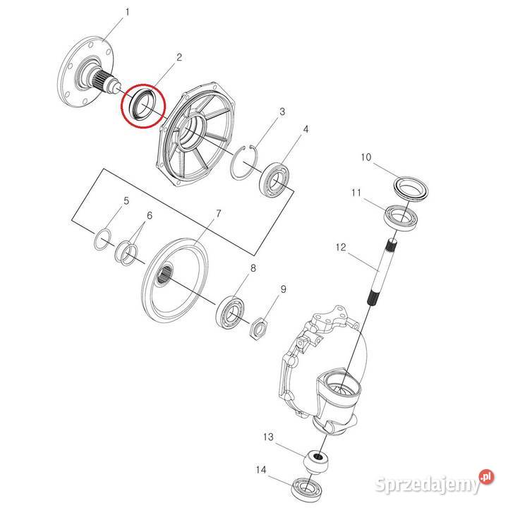 Uszczelniacz Oleju 40188939 LS Tractor Skrzynia biegów podkarpackie Tajęcina