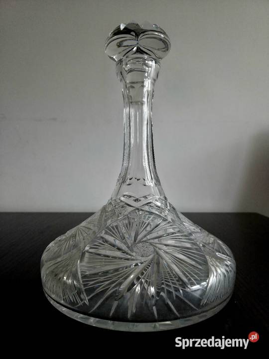 Karafka kryształ vintage PRL Poznań