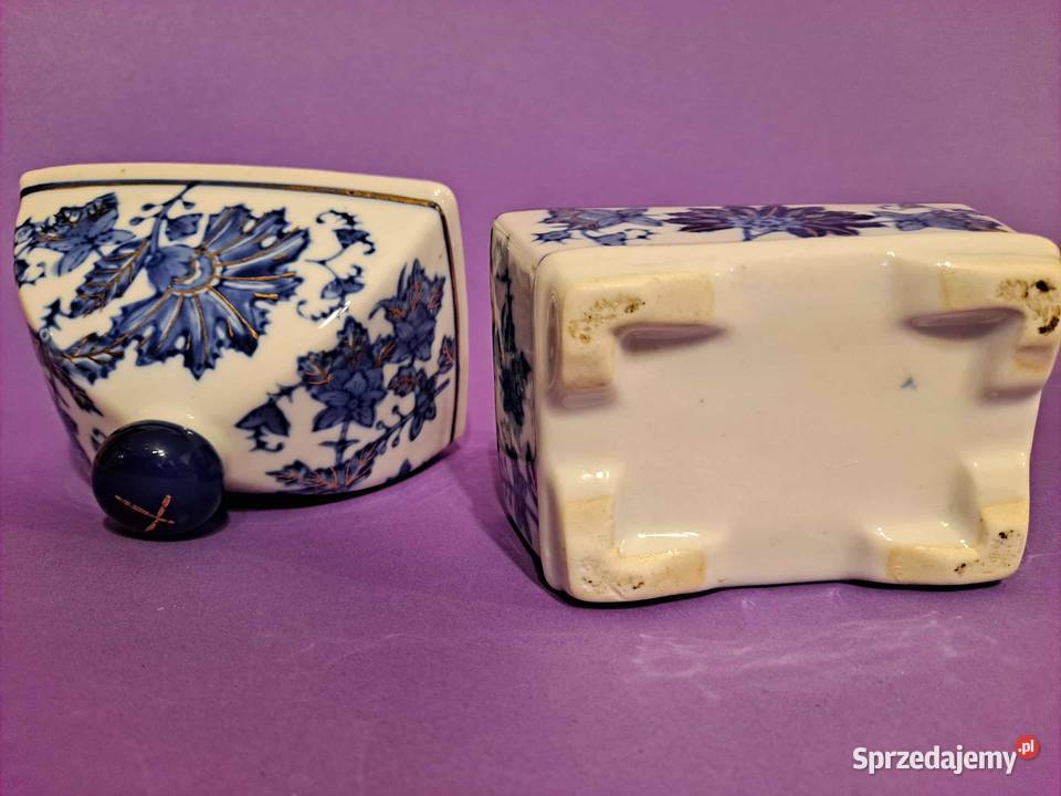 Porcelanowa chińska szkatuła pojemnik na imbir Kraków