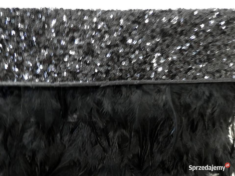 Torebka z Piórami Kopertówka Balowa Imprezowa Torby i torebki Łomża