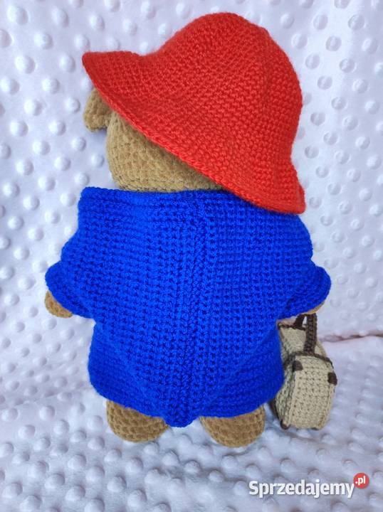 Maskotka miś Paddington na szydełku Szczecin