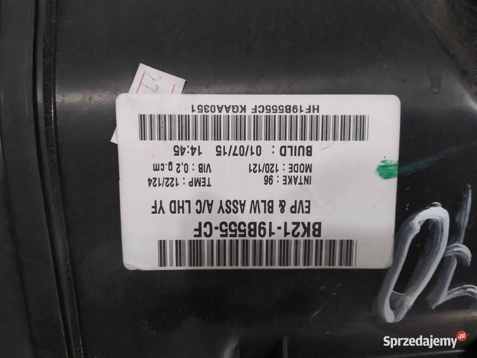 NAGRZEWNICA BK2119B555CF Ford Transit Custom I Rok produkcji 2015
