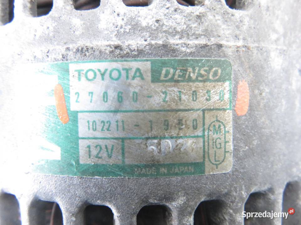 ALTERNATOR TOYOTA YARIS I 15 2706021030
