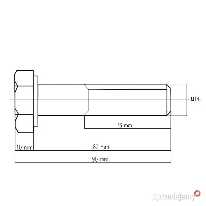 Śruba M14 x 80 EFDEFDH 4FARMER sprzedam