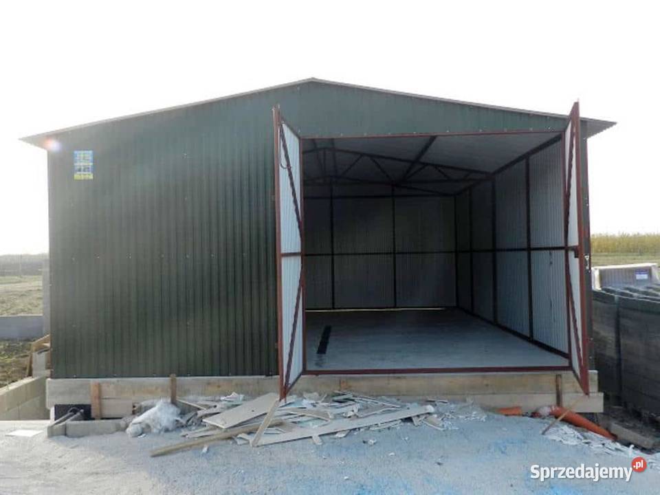 Blaszana hala 66 m ciemnozielona matowa Kraków