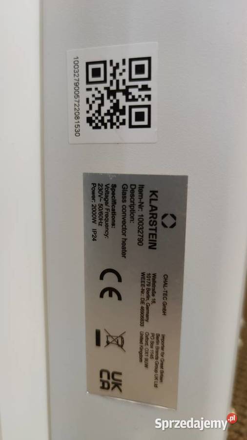 Grzejnik konwekcyjny Klarstein Norderney 2000W Jadowniki