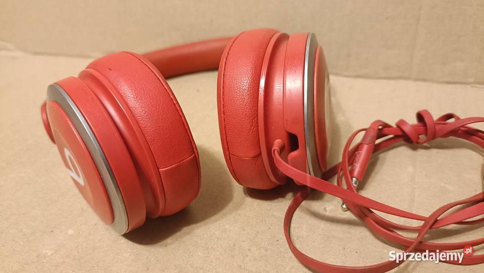 Beats czerwone słuchawki Poznań sprzedam