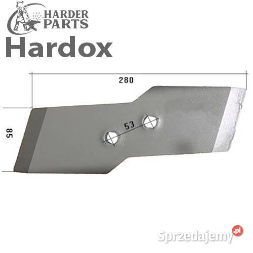 Dłuto 100hektarów HARDOX 622174P części do pługa Suwałki