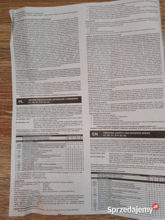 Buty półbuty robocze ochronne ADAMANT 38