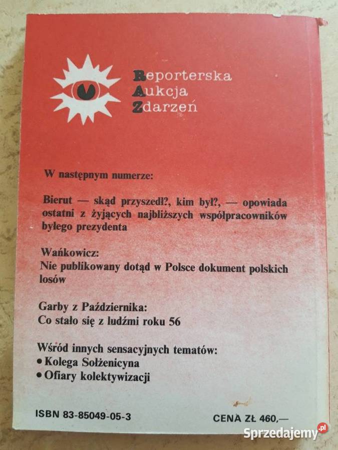 Białe plamy Reporterska Aukcja Zdarzeń 3 1989 Bielsko-Biała