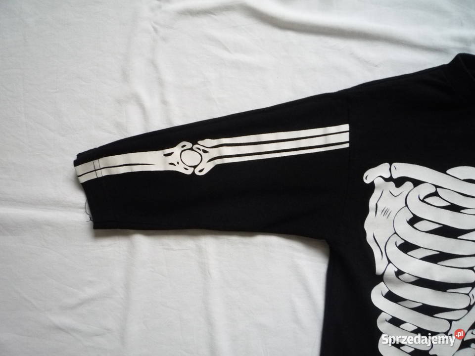 Halloween 110116 Czarny Przebranie Kościotrup biały Szczecin