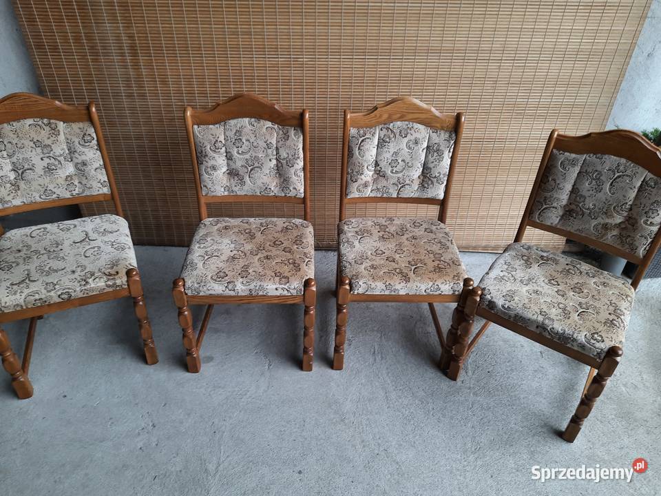 komplet krzeseł 4 sztuki 555 Stoły, krzesła, biurka sprzedam