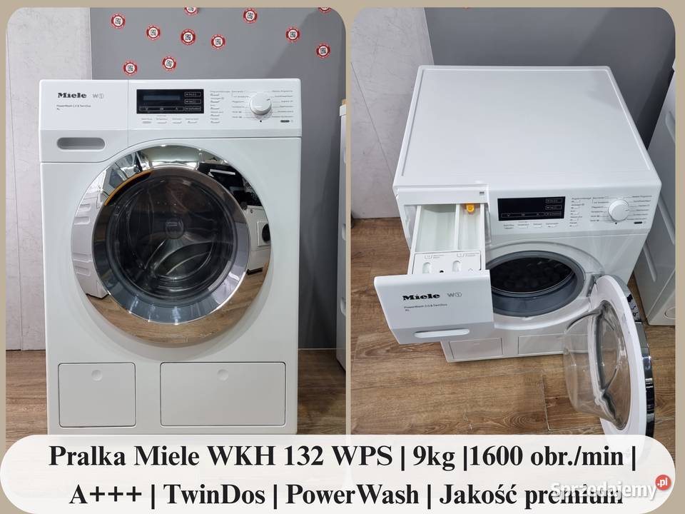 Pralka Miele WKH132 WPS 9 1600 obrmin A TwinDos wolnostojące dolnośląskie Wrocław sprzedam