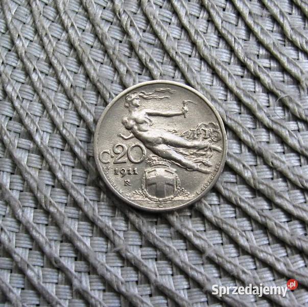 Włochy 20 Centasimi 1911r Kalisz