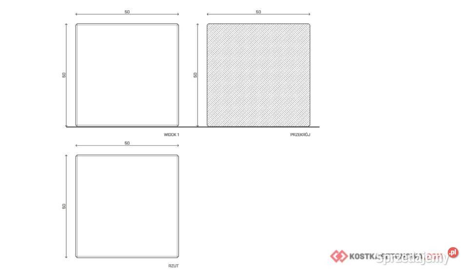 Betonowe Siedzisko Ławka Cubo 50 Wrocław