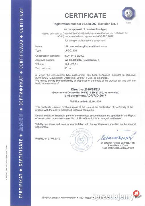 GasBank SINGLE 11 butla LPG do samodzielnego Kościan