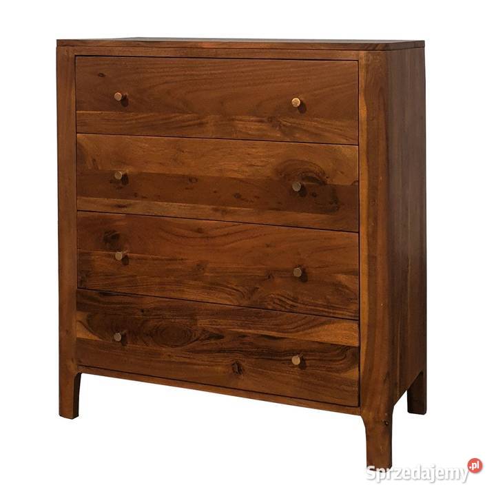 Komoda drewniana MILANO 80 z szufladami z akacji 90cm lubelskie