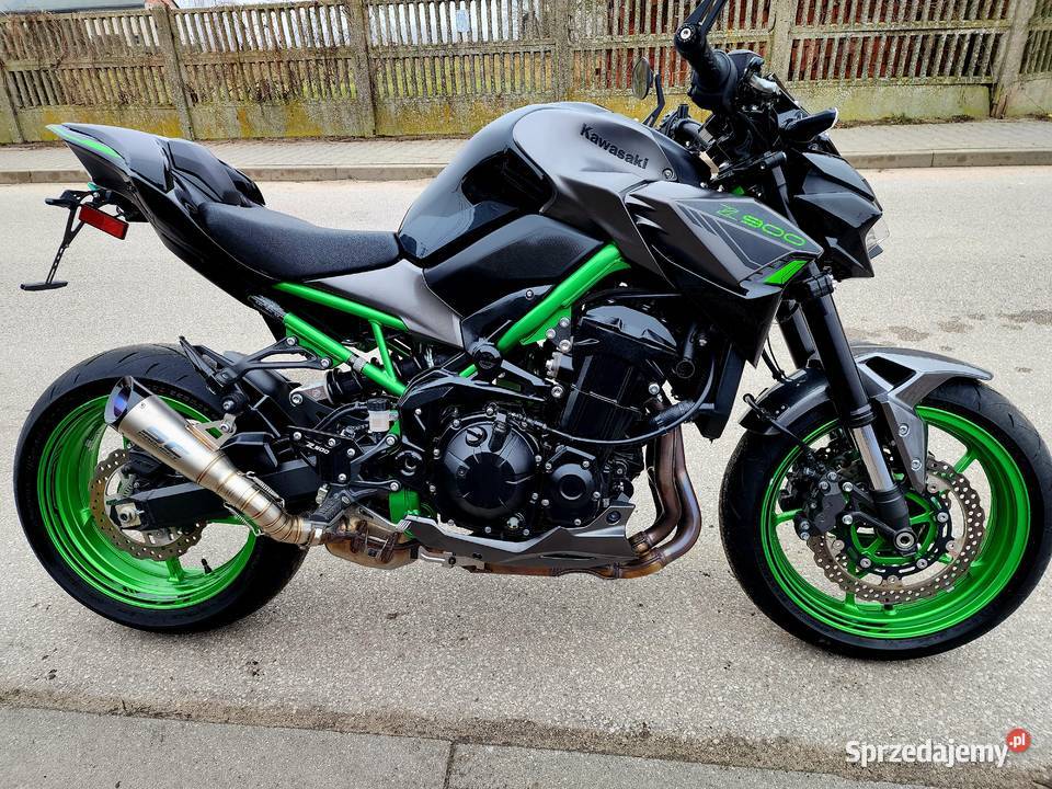 Kawasaki Z900 24 pełna moc dodatki 3500km Łask