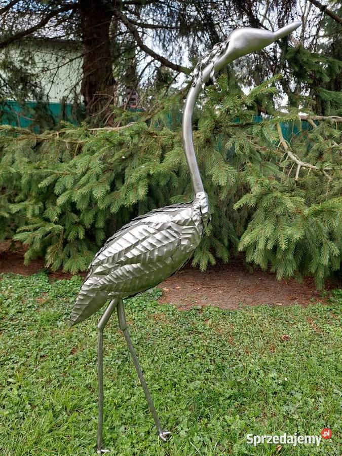 Stalowa figura dekoracyjna stalowy ptak Wrocław