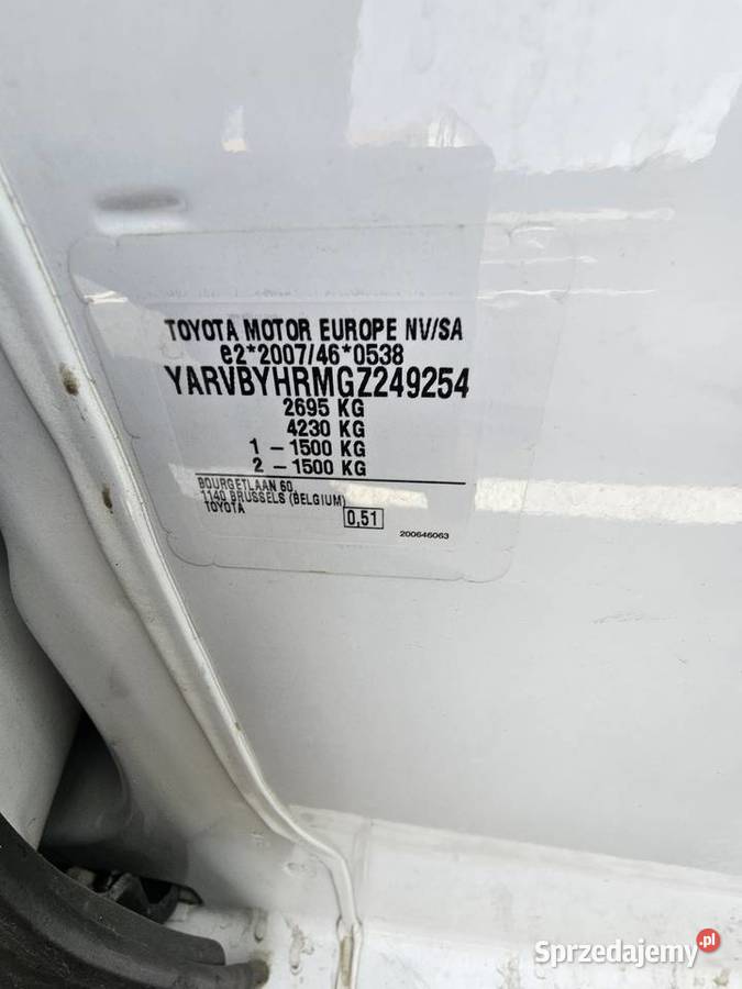TOYOTA PROACE L1H1 KLIMA NAVI EURO6 90 90000km Tarnobrzeg
