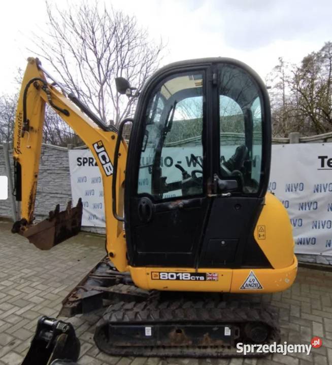 JCB 8018 CTS 2015r 3 łyżki Cat komatsu holland Łowicz