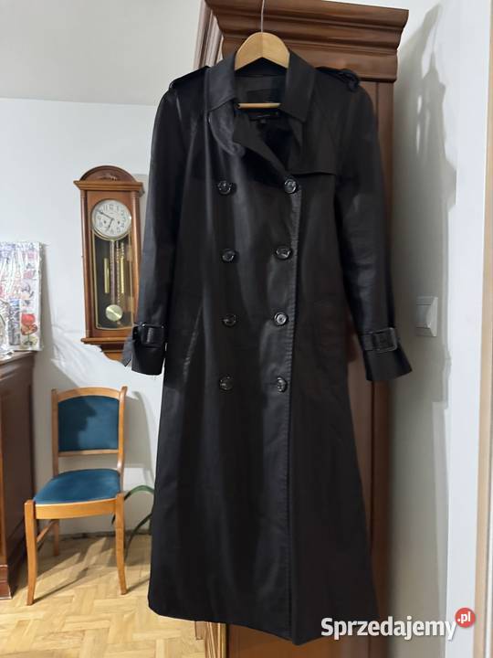 Płaszcz damski XS trencz czarny Massimo Dutti z Częstochowa