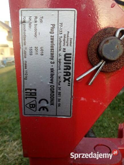 Sprzedam pług 3 skibowy orlik nowy Skronina
