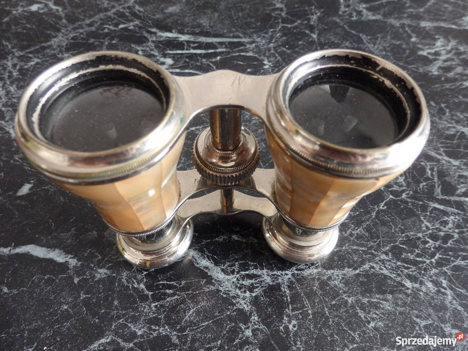 Stara lornetka teatralna masa perłowa