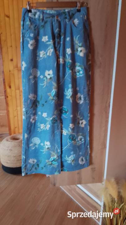 Dżinsy w kwiatki Moda i Styl Maków Mazowiecki