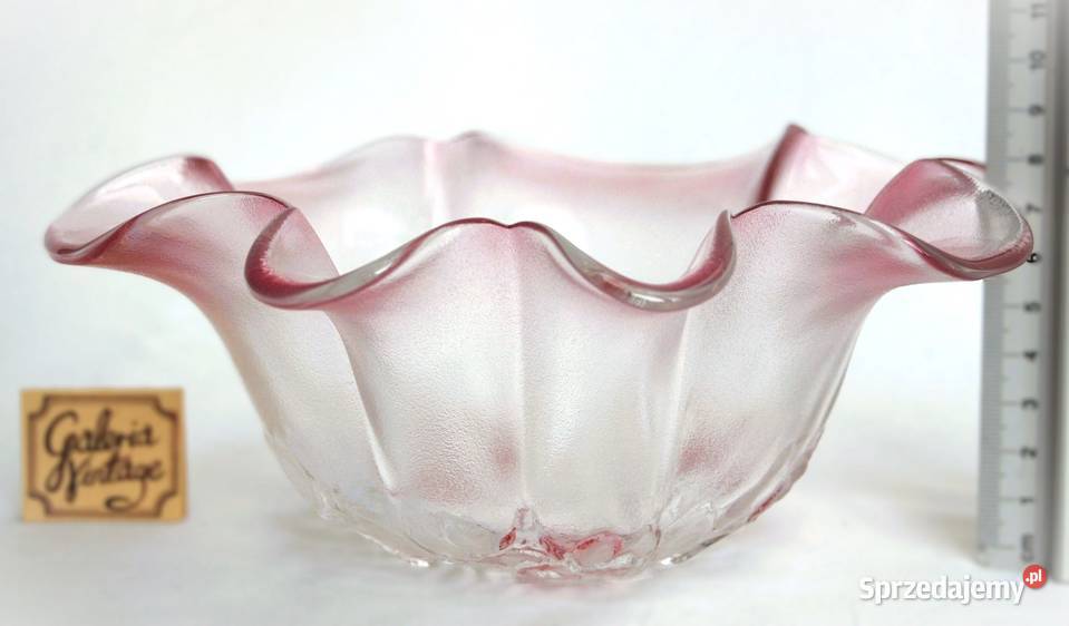 Walther Glas Rosella miska kwiat róża szkło Lublin sprzedam