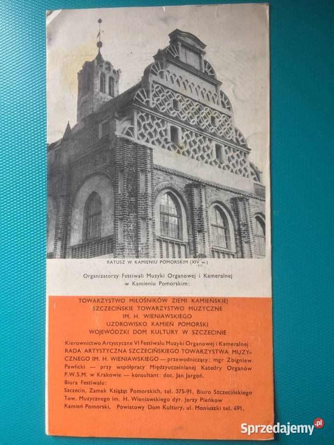 3475 Festiwal Muzyki Organowej i Kameralnej zachodniopomorskie sprzedam