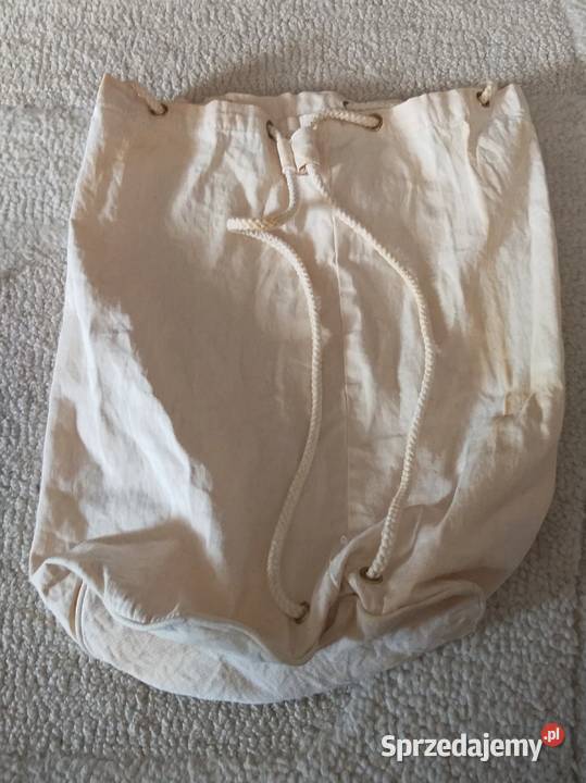 Płócienny plecak worek na lato