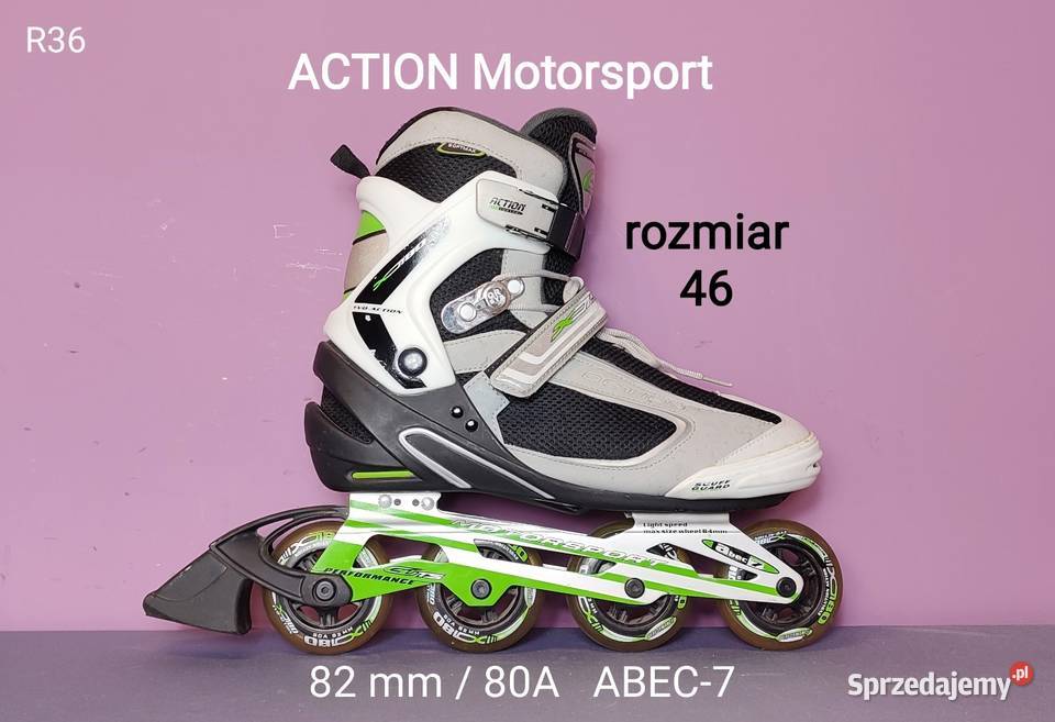 Rolki męskie rozmiar 46 Action Motorsport Skating Jasień sprzedam