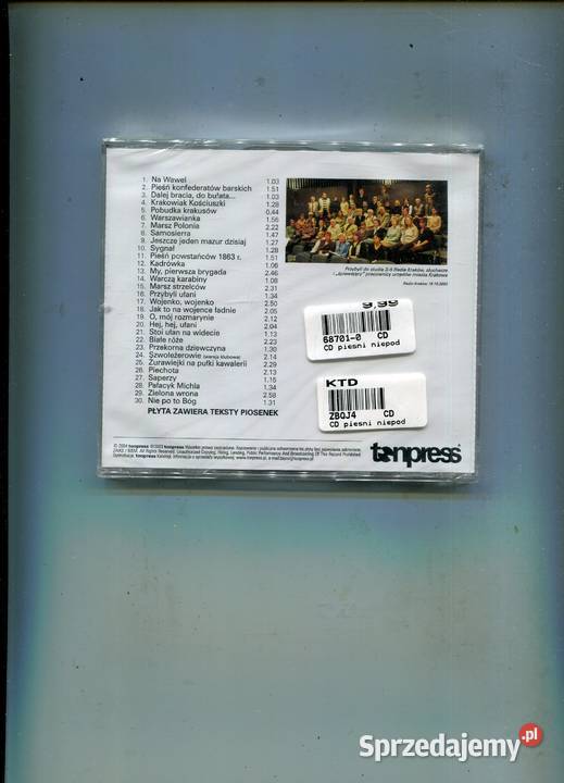 Pieśni niepodległości Płyta CD 1 płyta Szczecin