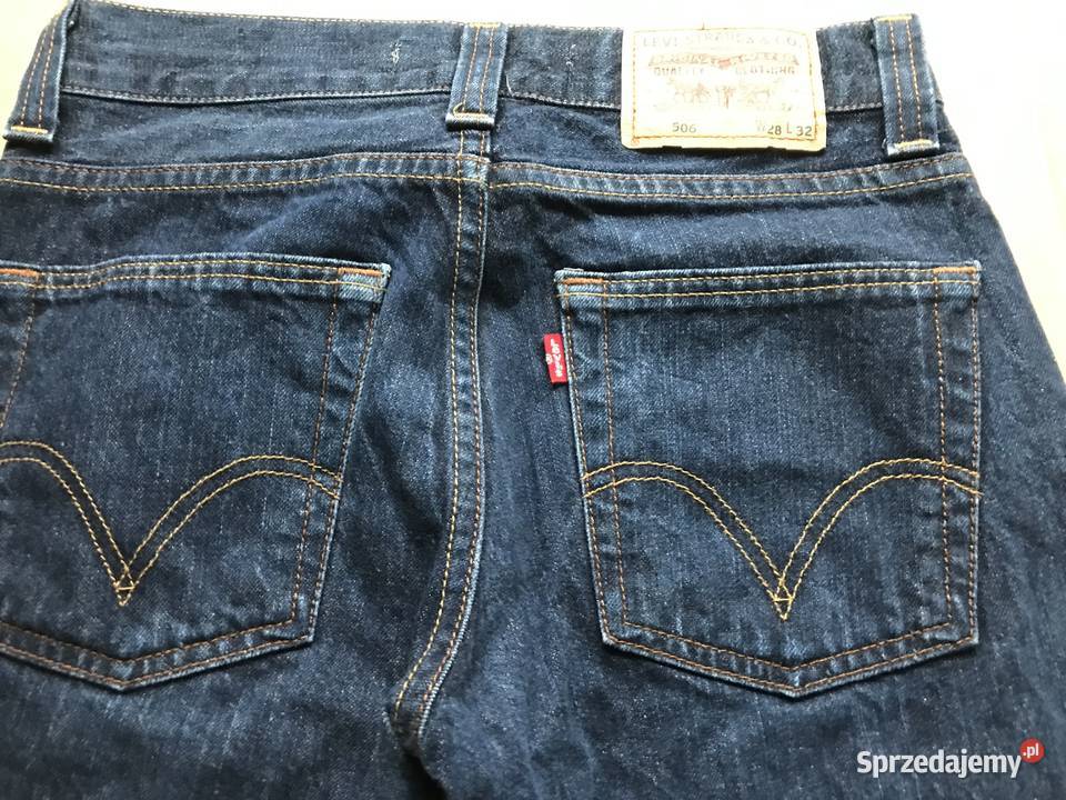spodnie marki LEVI STRAUSS 28x32 506 niebieski Łódź