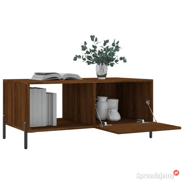 Stolik kawowy brązowy dąb 90x50x40 WM829227 mazowieckie Warszawa