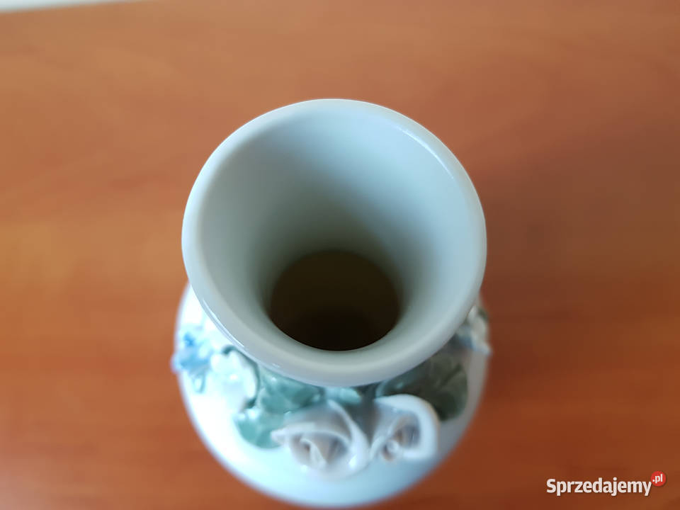 Sygnowany porcelanowy wazonik BOGUCICE porcelana Dąbrowa Górnicza