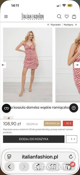 Koszula nocna Italian Fashion Evora rL bawełna Łódź